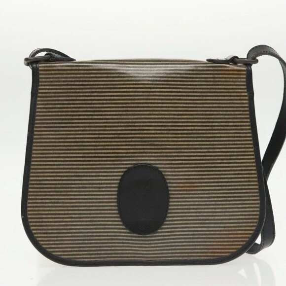 SAINT LAURENT PRADA Bag Coated canvas Nylon 2Set Black Beige Auth bs20228 - Picture 2 of 12